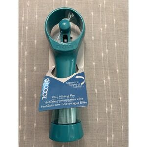 NEW O2COOL Elite Misting Battery Operated Portable Cooling Fan Teal